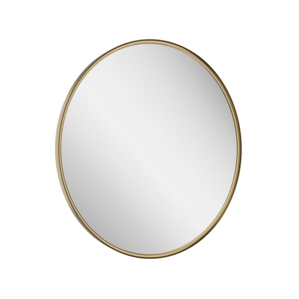 Scudo Macie LED 600mm Mirror in Brushed Brass & Matt Black