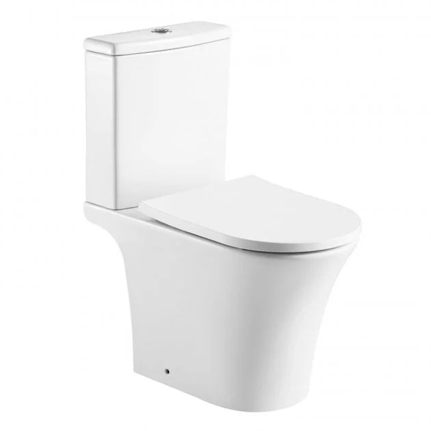 Kartell Kameo Rimless Close Coupled Toilet & Premium Soft Close Seat