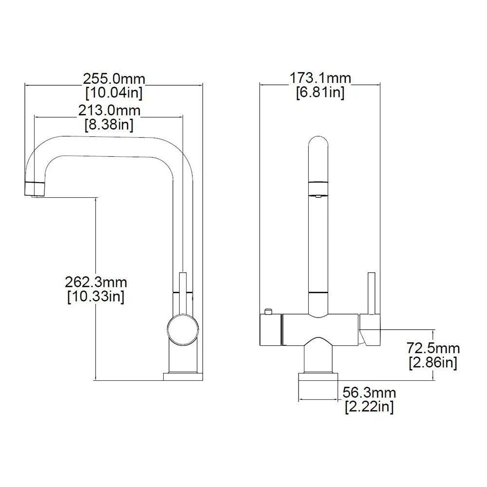 Reginox Amanzi II Copper 3 in 1 Boiling Water Kitchen Tap and Tank AMANZI II COPPER