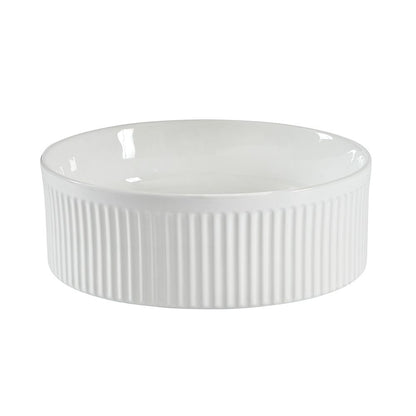 Round Countertop Basin Fluted 360mm - Oregon