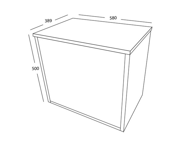 Scudo Alfie 600mm Basin Cabinet with Fluted Door in 3 variants