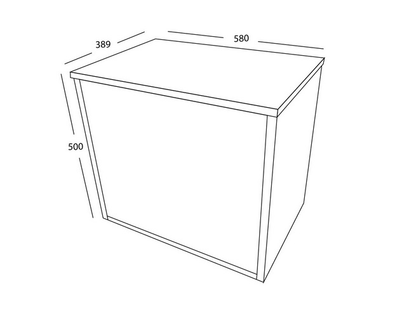 Scudo Alfie 600mm Basin Cabinet with Fluted Door in 3 variants