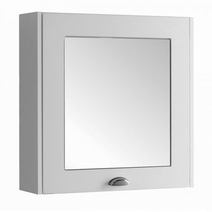 Kartell Astley 600mm Mirror Cabinet Matt Grey / Matt White