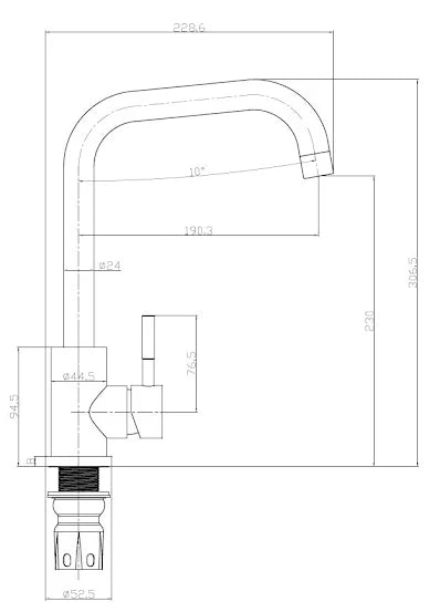 Reginox Harlem 1.5 Bowl Black Silvery Granite Composite Sink & Waste Kit and Reginox Nera Single Lever Kitchen Mixer Tap - Matt Black